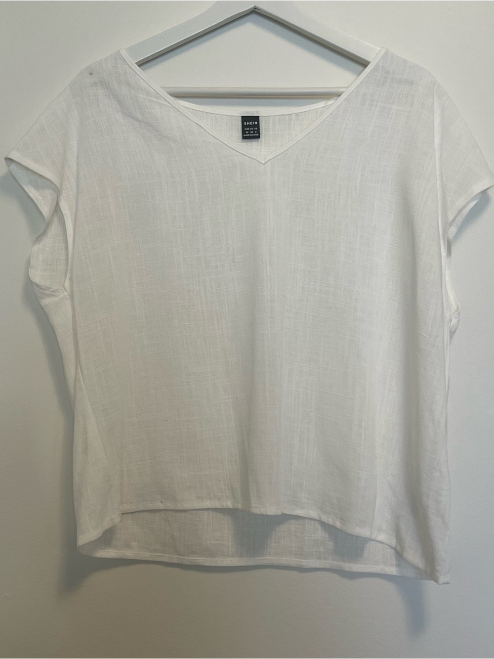 Cream V-Neck Short Sleeve Blouse | Workwear